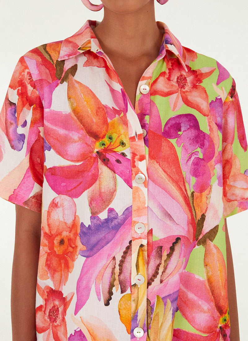 Artsy Flora Off-White Shirt by FARM Rio