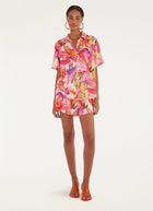 Artsy Flora Off-White Shorts by FARM Rio