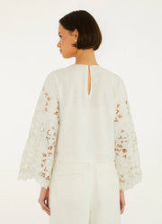 FARM Rio Flowers Richelieu Blouse