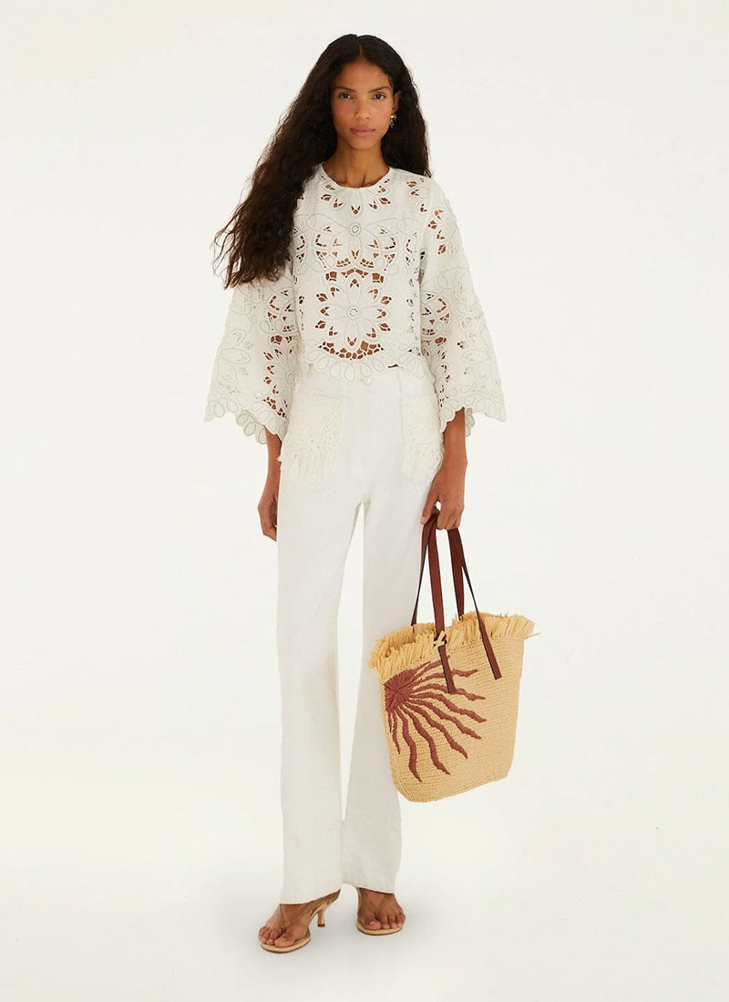FARM Rio Flowers Richelieu Blouse