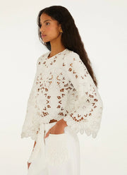 FARM Rio Flowers Richelieu Blouse