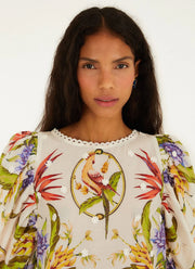 FARM Rio Tropical Scarf Blouse