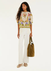 FARM Rio Tropical Scarf Blouse