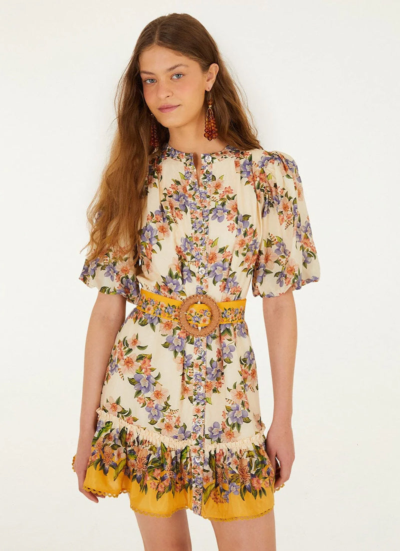FARM Rio Hilo Stripes Mini Dress