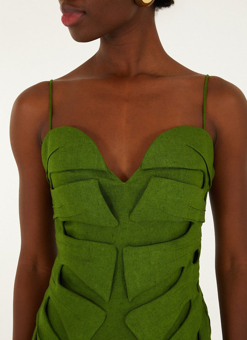 Monstera Leaf Midi Dress by FARM Rio