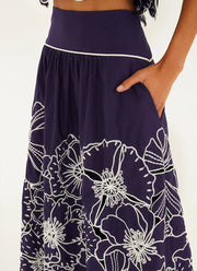 FARM Rio Flowers Richelieu Skirt