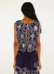 FARM Rio Blue Richelieu Top