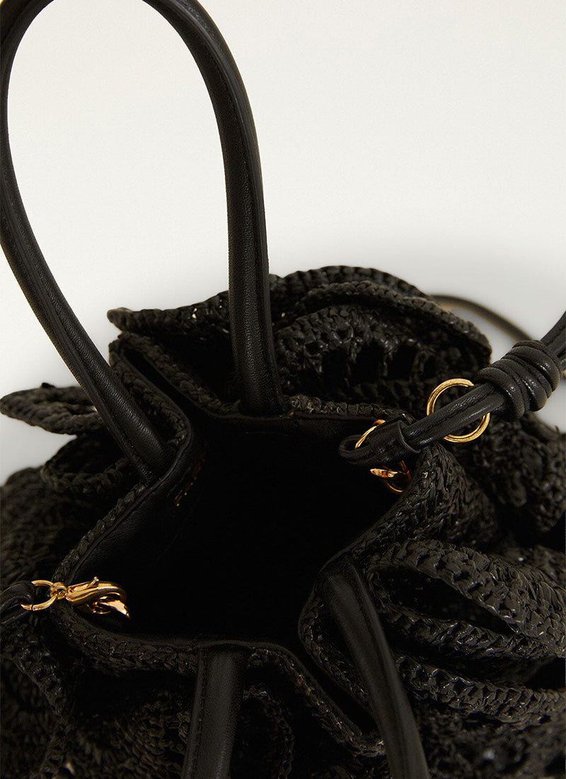 FARM Rio Raffia Flower Bag