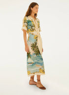FARM Rio Royal Sea Midi Dress