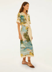 FARM Rio Royal Sea Midi Dress
