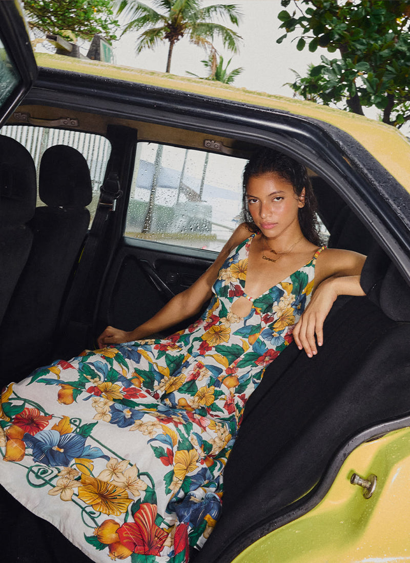 Tropi Embroidered Maxi Dress