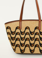 FARM Rio Raffia Basket Large Tote Bag