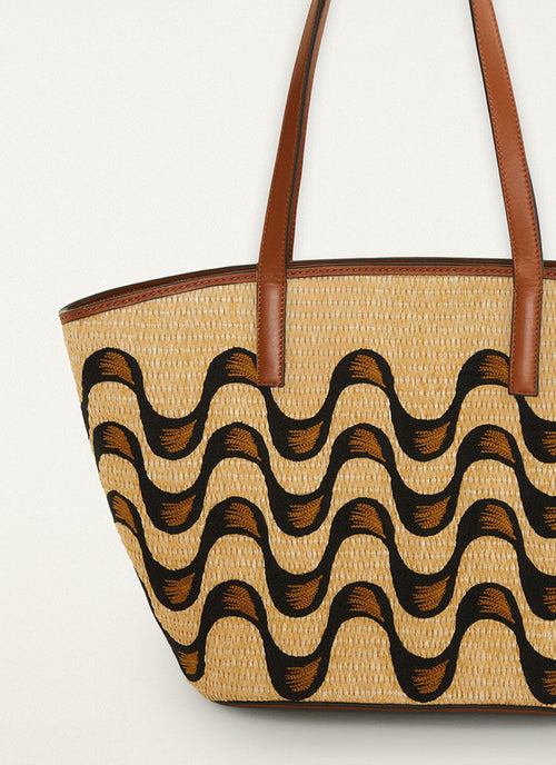  Raffia Basket Large Tote Bag by FARM RIO at Andrews 