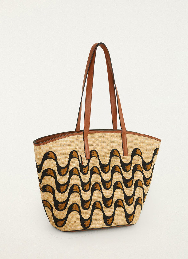  Raffia Basket Large Tote Bag by FARM RIO at Andrews 
