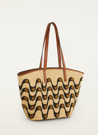 FARM Rio Raffia Basket Large Tote Bag