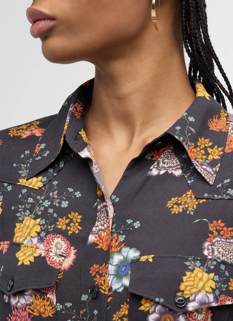 rag & bone Farren Floral Viscose Blouse