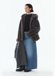 Faux Fur Hooded Jacket