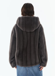 Faux Fur Hooded Jacket