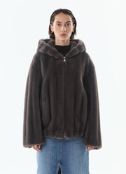 Faux Fur Hooded Jacket