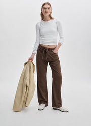 Featherweight Phoebe Drawstring Wide-Leg Jeans