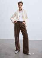 Featherweight Phoebe Drawstring Wide-Leg Jeans