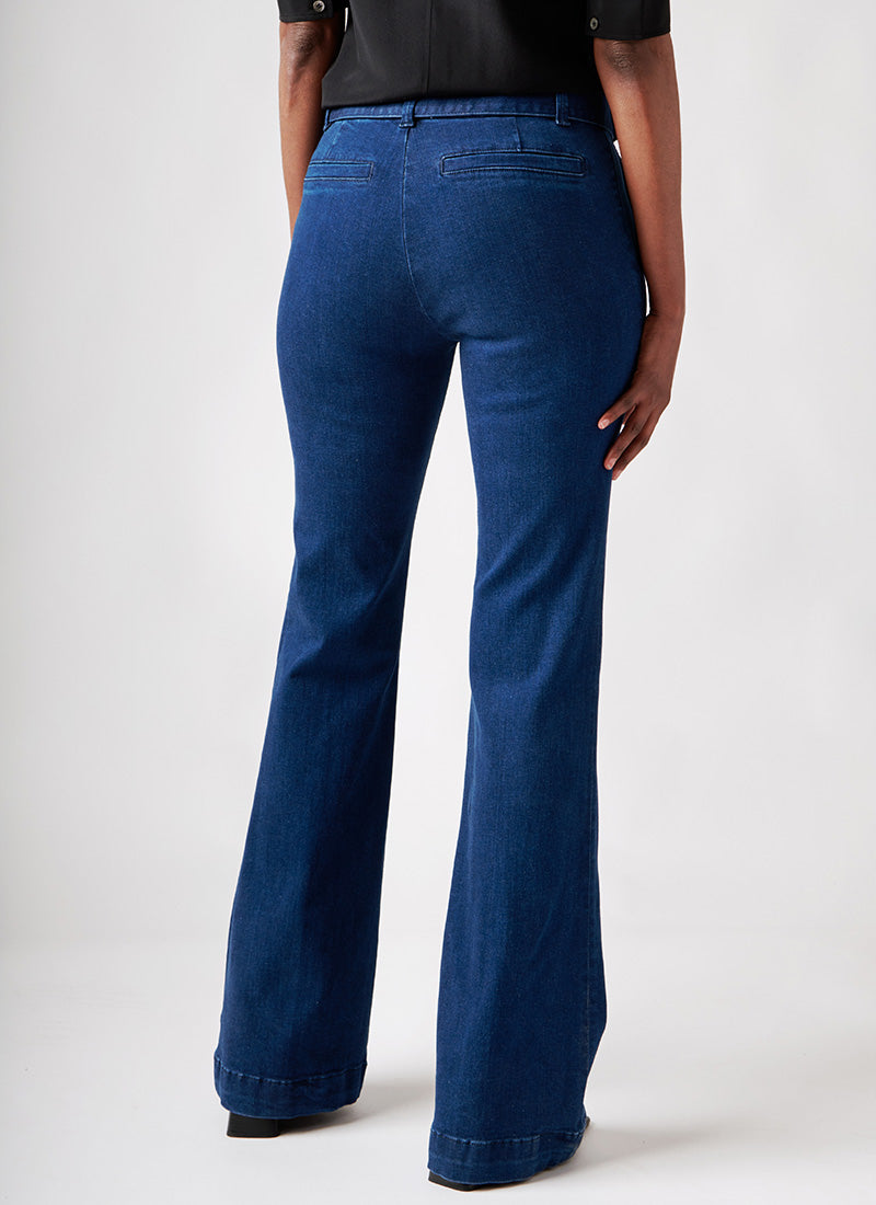 Frame Le High Flare Belted Jean