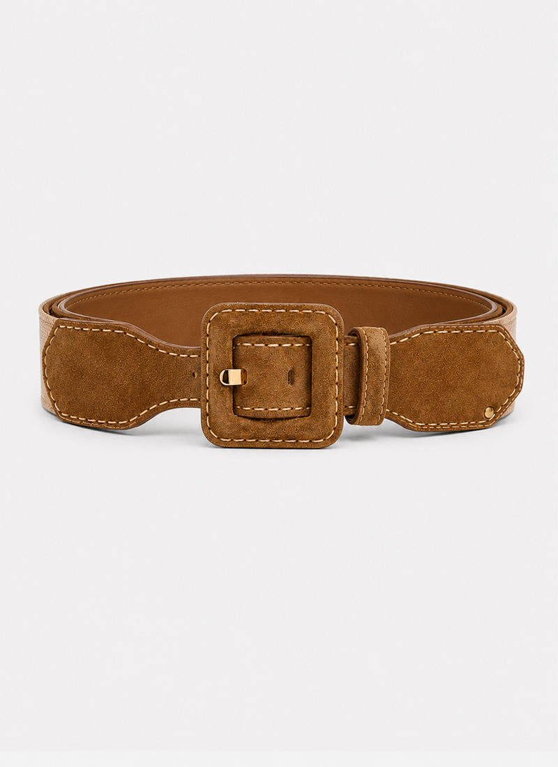 Flavia Elastic Square Buckle Belt