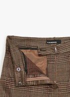 Fleur Cropped Glencheck Jacquard Pant