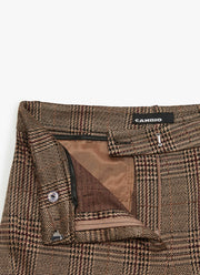 Fleur Cropped Glencheck Jacquard Pant