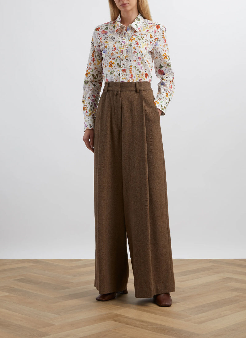 Floral Eve Relaxed Silk Shirt