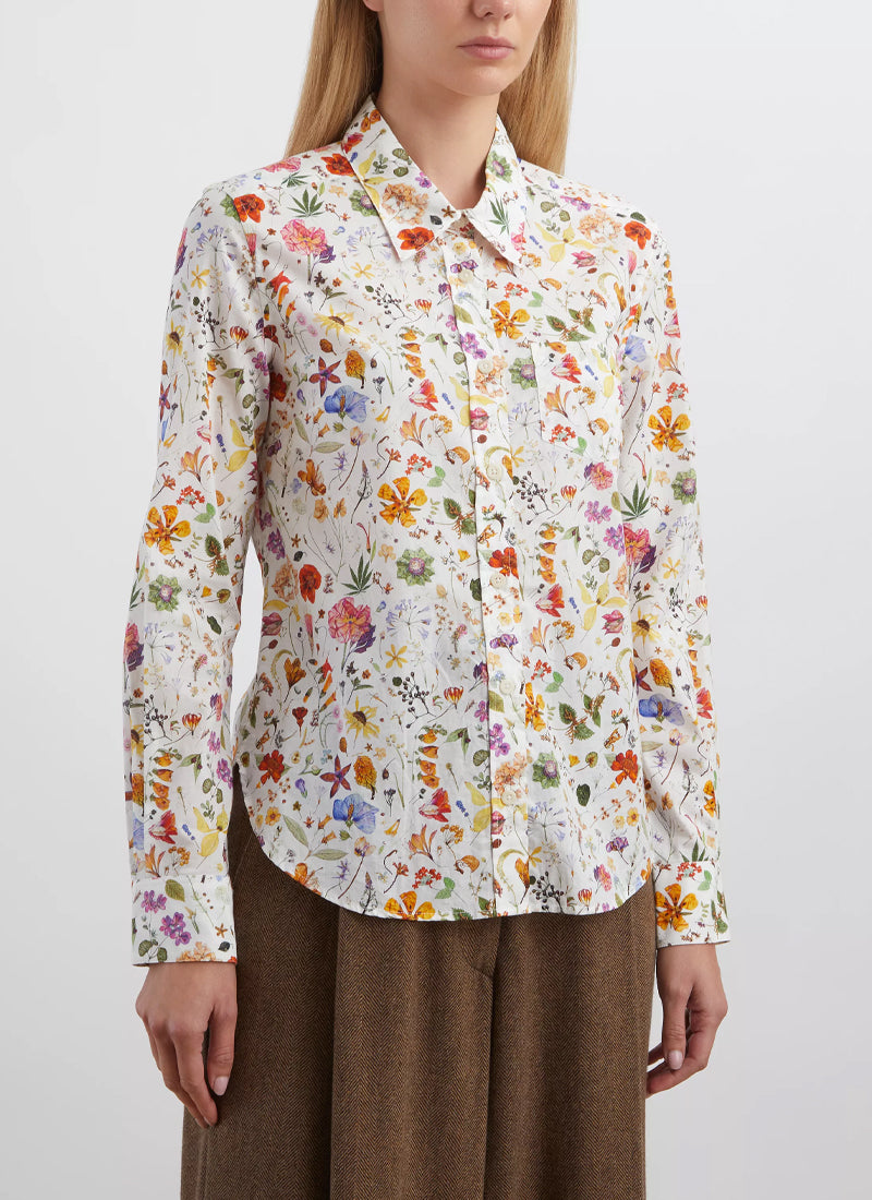 Floral Eve Relaxed Silk Shirt
