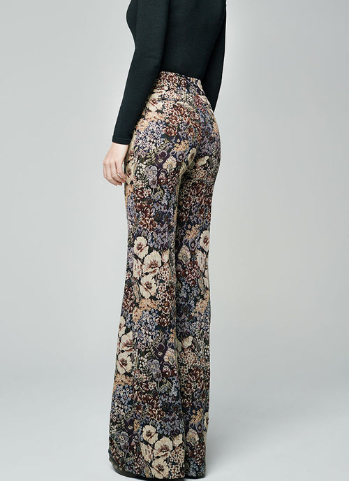Smythe Wide-Leg Cotton Trouser