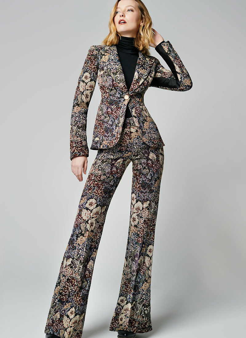 Smythe Wide-Leg Cotton Trouser