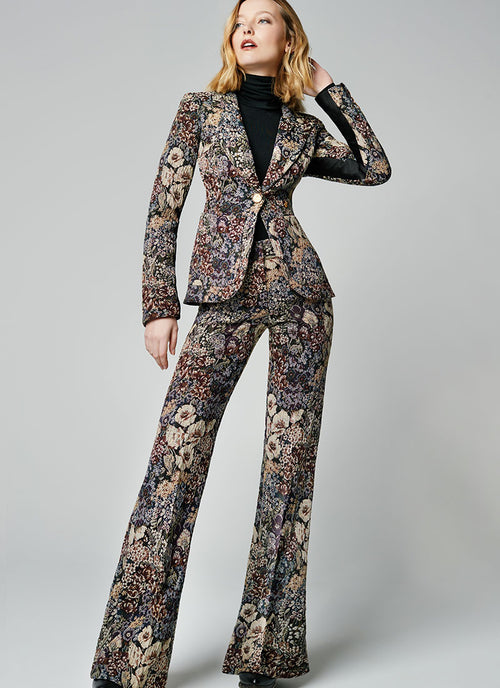 Smythe Wide-Leg Cotton Trouser