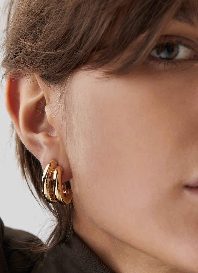 Jenny Bird Florence Gold Earrings