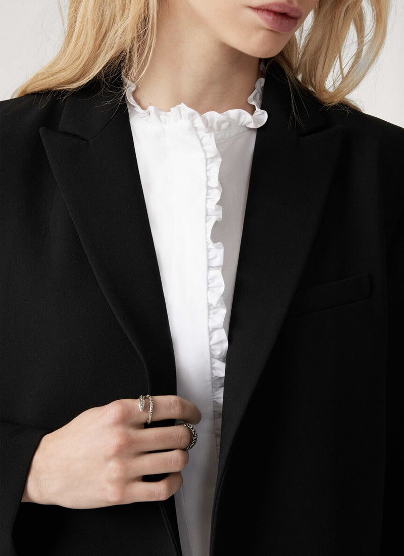 ba&sh Flower Single-Breasted Blazer
