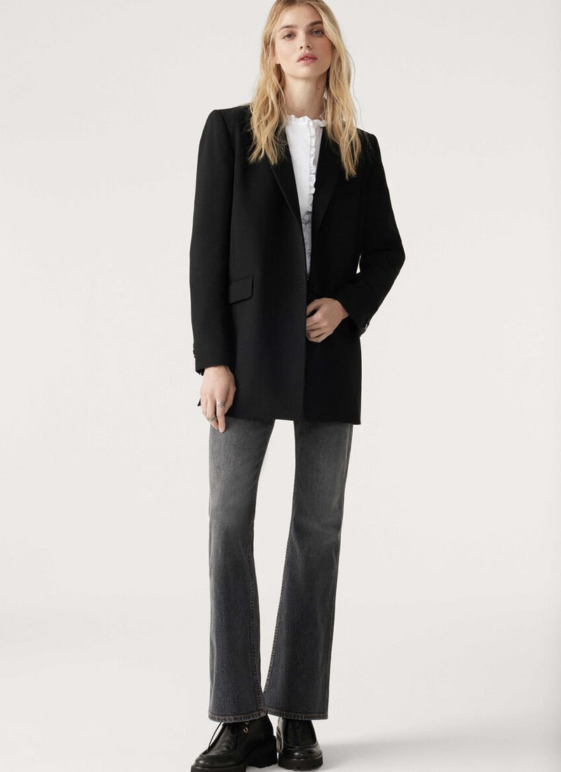 ba&sh Flower Single-Breasted Blazer