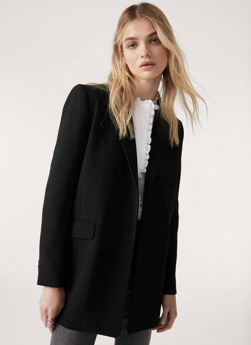 ba&sh Flower Single-Breasted Blazer