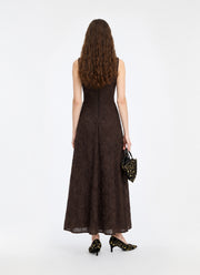 Flower Mesh Flared Dress by ROTATE at Andrews