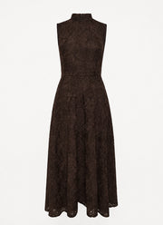 Flower Mesh Flared Dress by ROTATE at Andrews