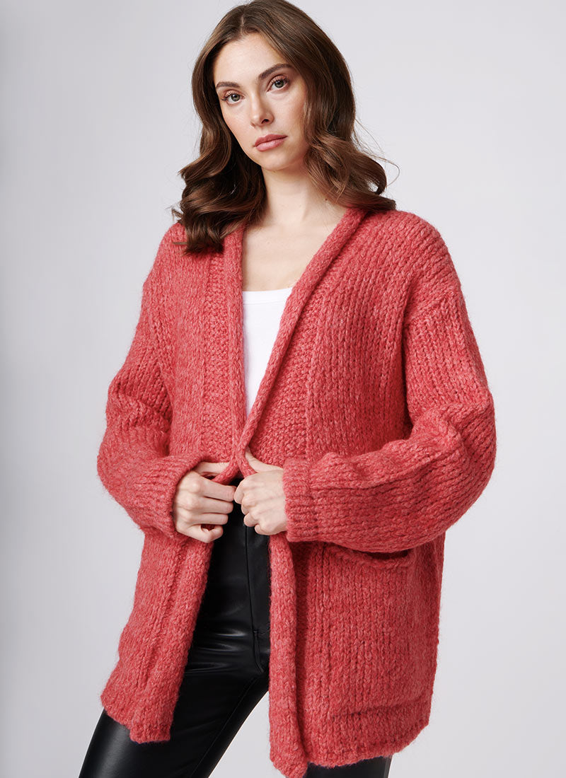 Forte Forte Open Long-Sleeve Wool Cardigan