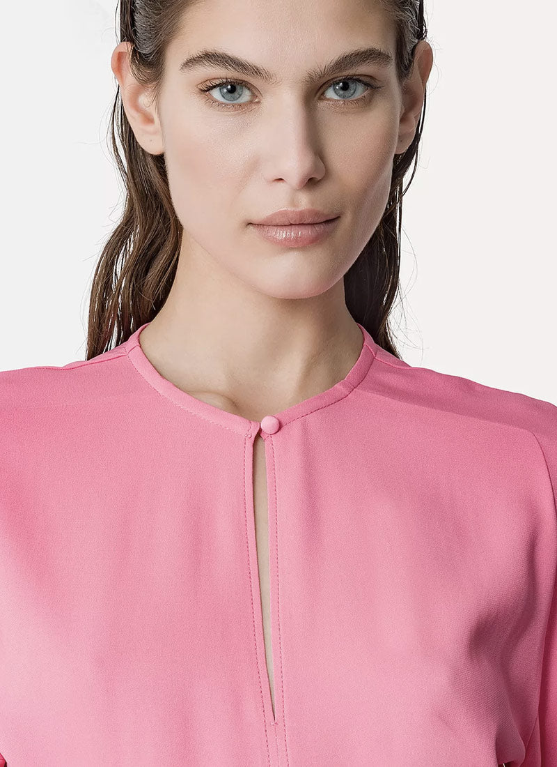Forte Forte Stretch Crepe Cady Midi Dress