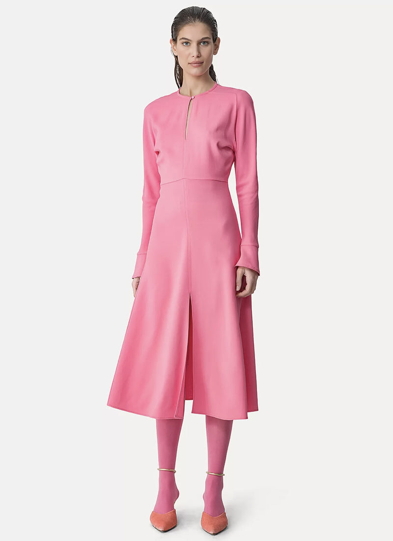 Forte Forte Stretch Crepe Cady Midi Dress