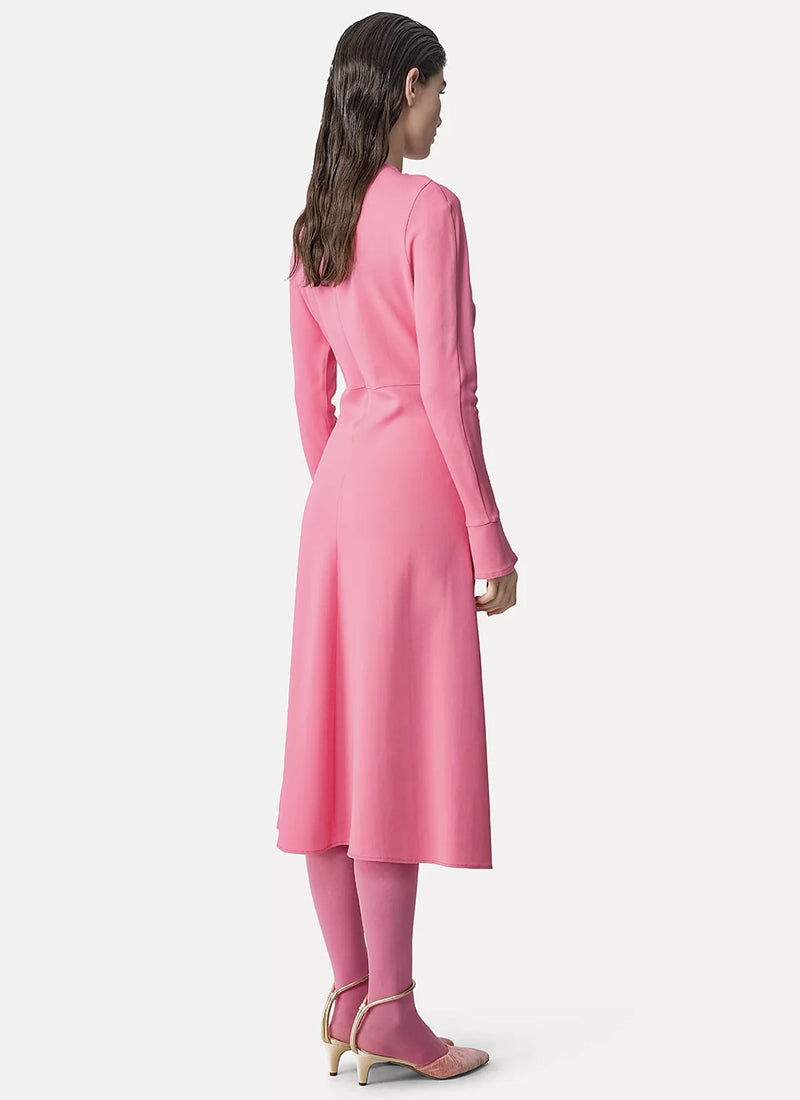 Forte Forte Stretch Crepe Cady Midi Dress