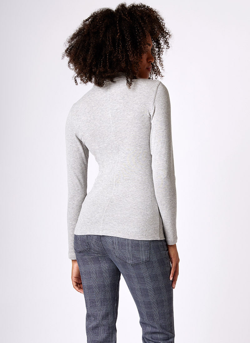 Frame Rib Turtleneck
