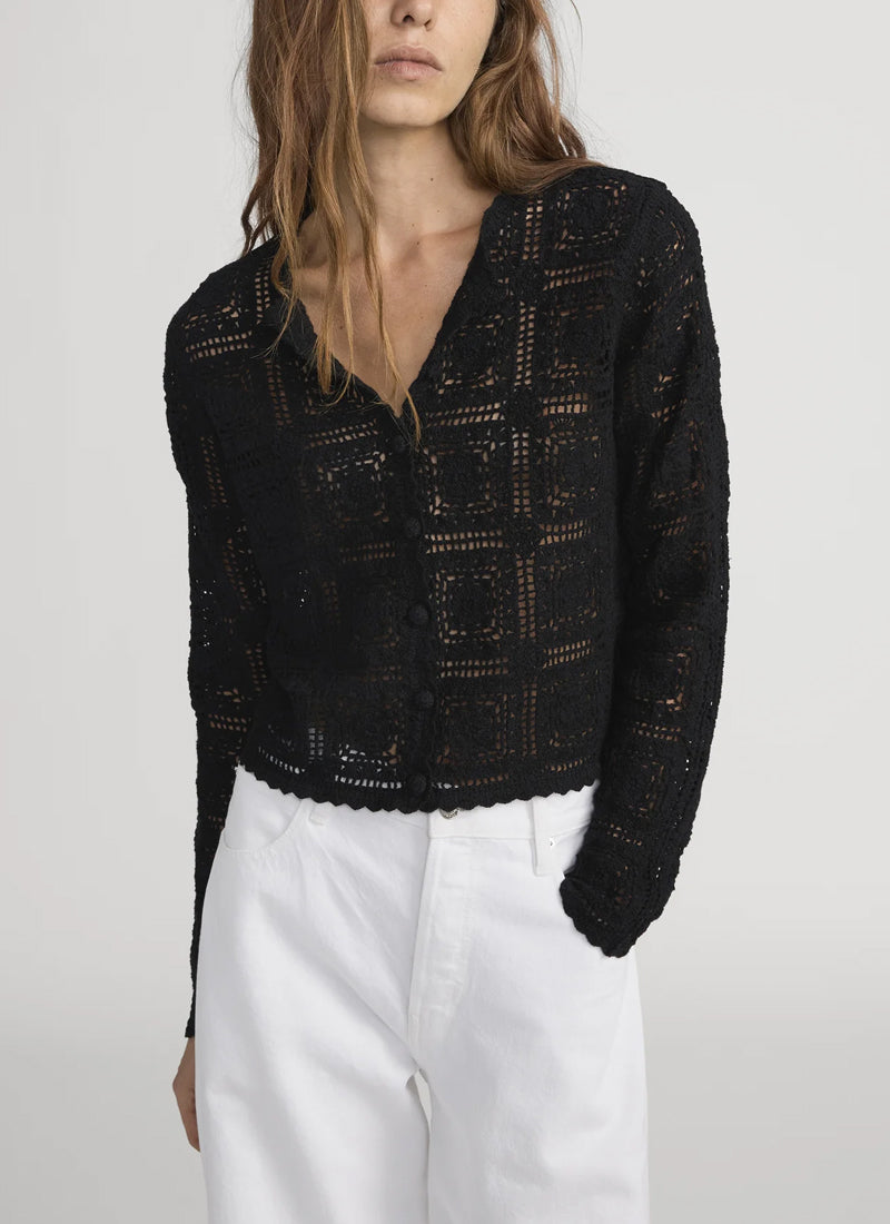 FRAME The Crochet Cardigan