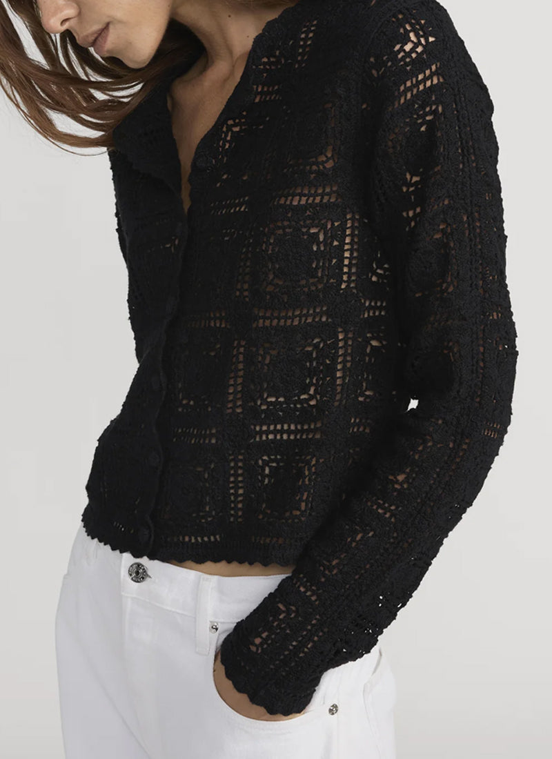 FRAME The Crochet Cardigan