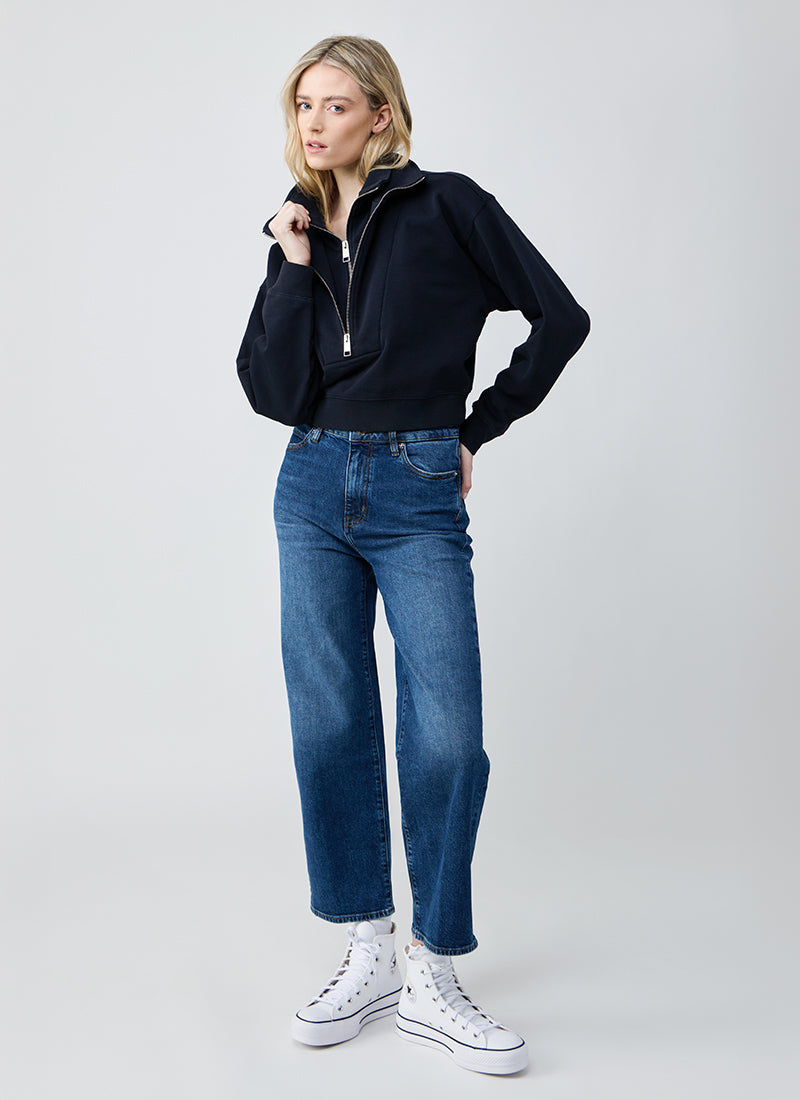 FRAME The Double Zip Sweatshirt