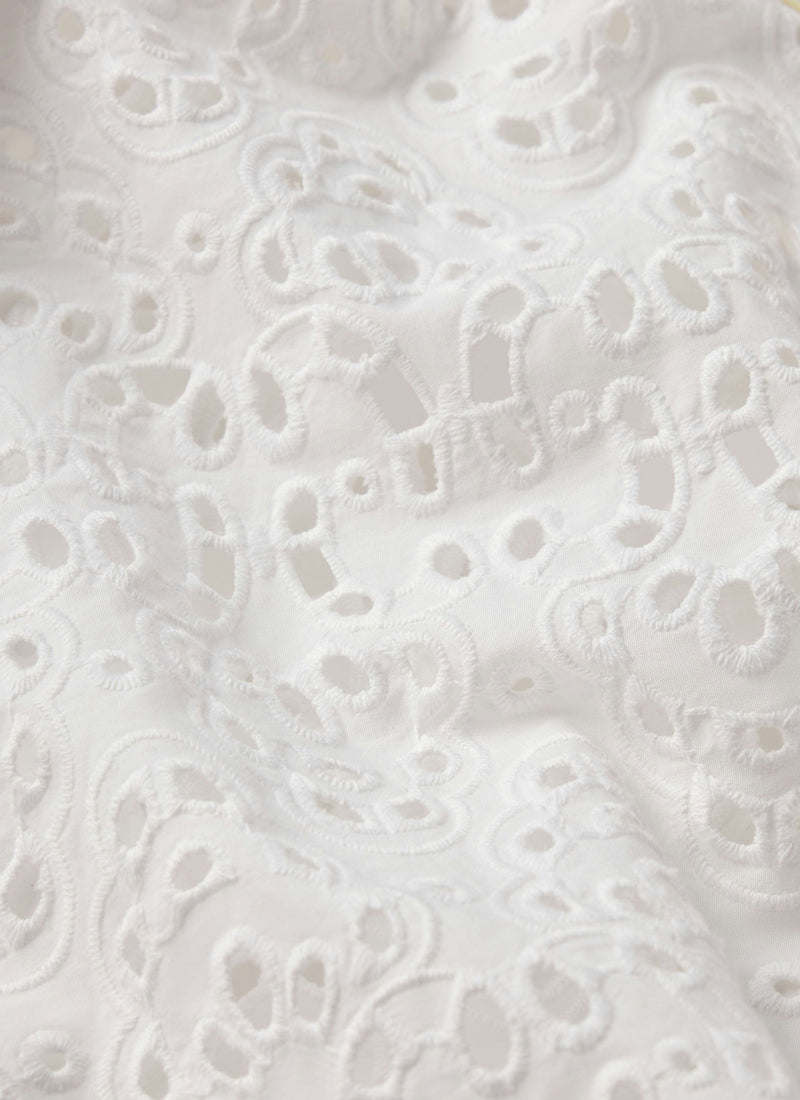 FRAME The Deco Eyelet Top