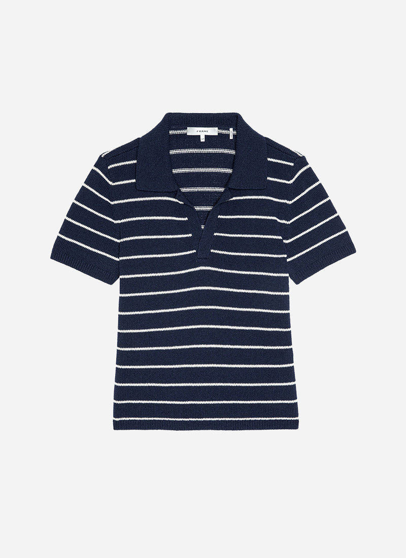 FRAME The Striped Easy Polo